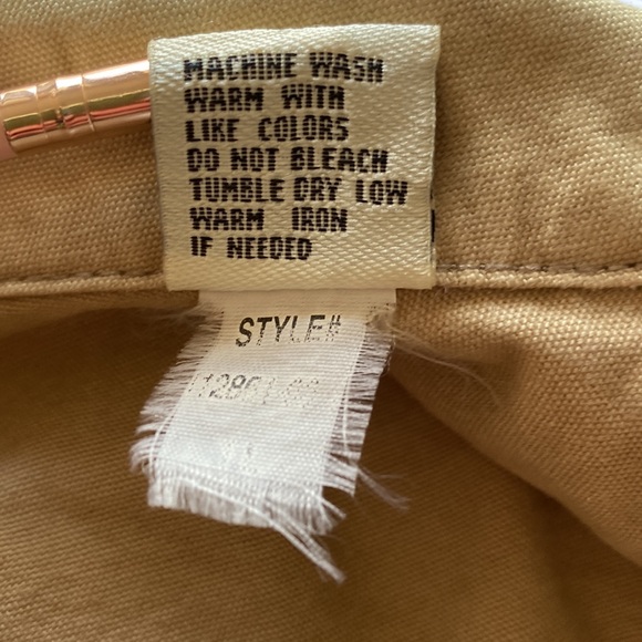 Vintage GAP Canvas Harrington Jacket Men M Tan Boxy Preppy Classic Retro Y2K - Picture 6 of 16